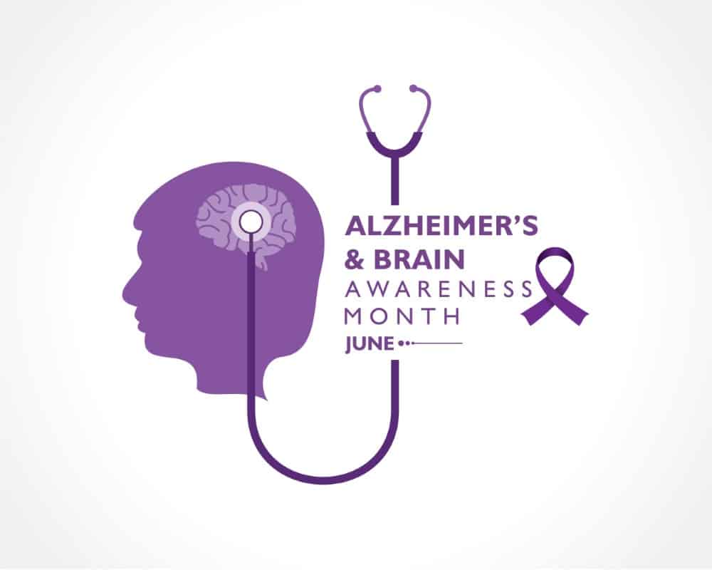Alzheimer's and Brain Awareness Month observed in June.
